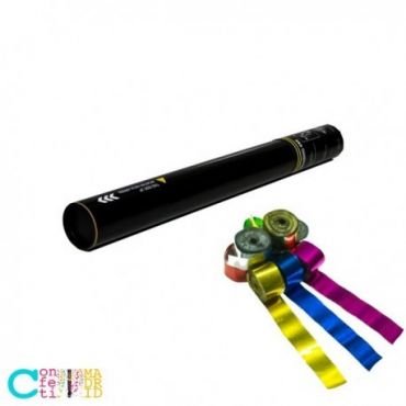 Cañón Manual de Serpentinas Brillo Metálico