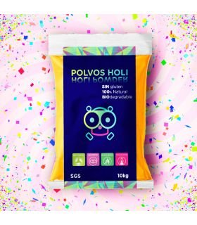 Sacos de Polvos Holi 10 kg amarillo