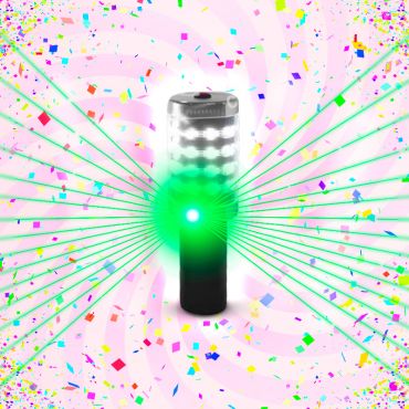 Bastón Estroboscópico Láseres Verdes