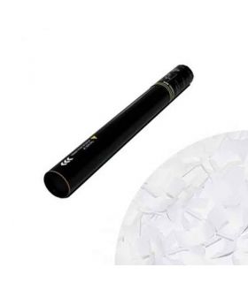 cañón confeti papel arroz blanco